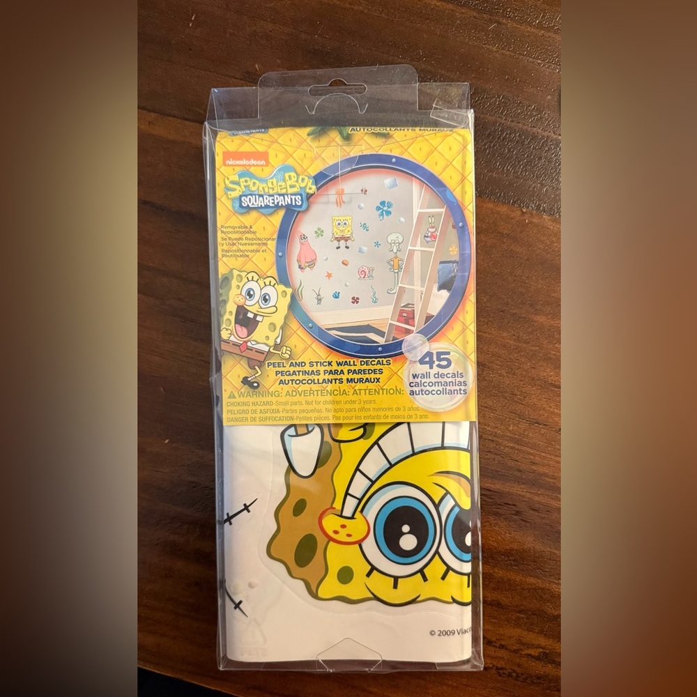 SpongeBob SquarePants Peel and Stick Wall Decals - Yellow and Blue